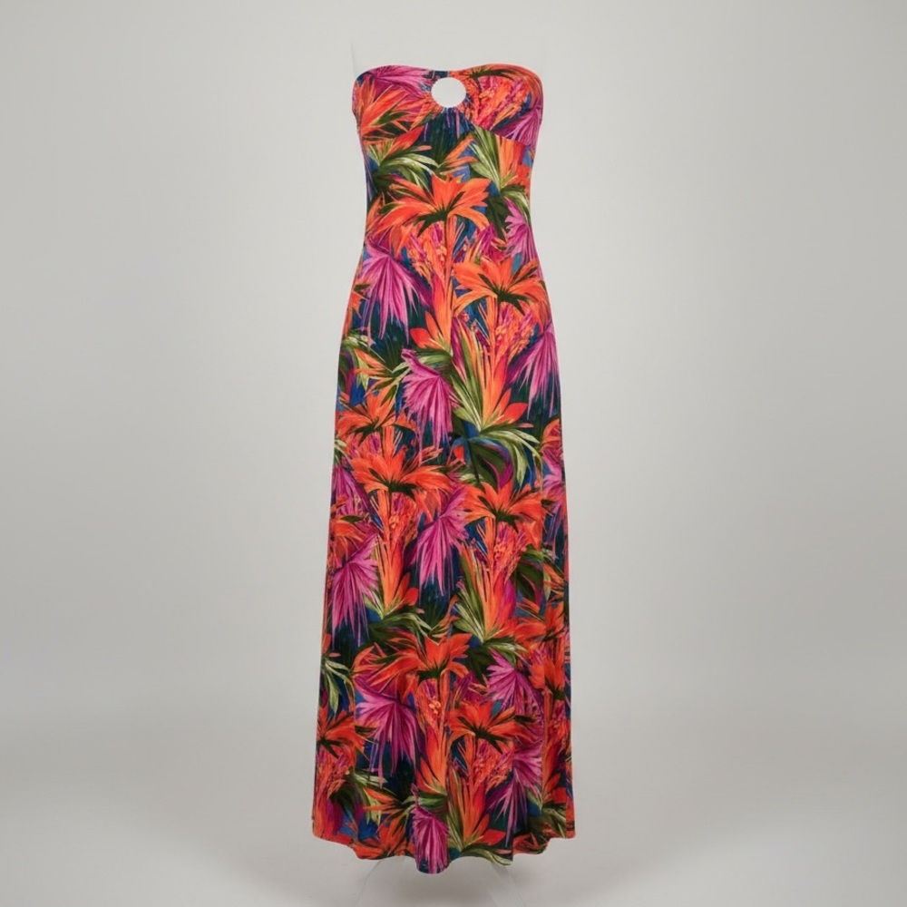 Final Sale!!! Bundle! ✨Y2K✨ Body Central Strapless Floral Tropical Dress
